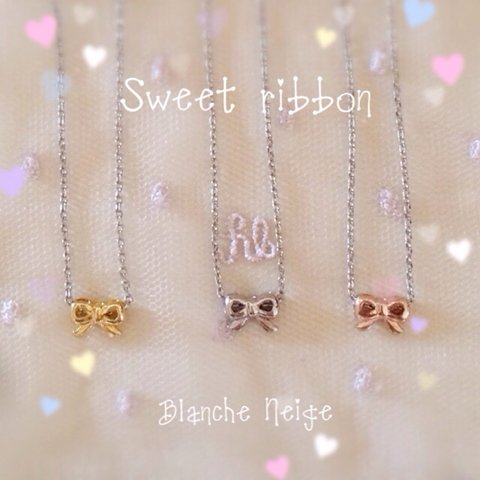 ♡Sweet ribbon♡リボンのネックレス