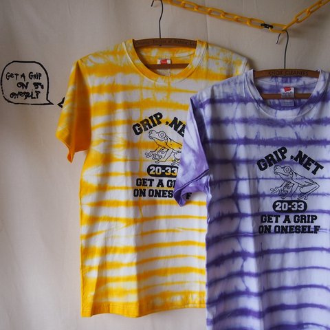 Grip後染めカレッジTシャツ