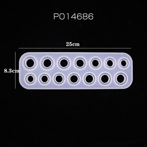 PO14686  1個  シリコンモールド　リングパーツ 250×83mm  (1ヶ)