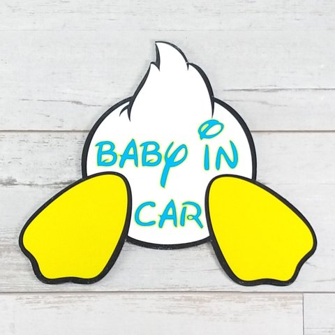 baby in car マグネットステッカー　ベイビーインカー　ベビーインカー　乳児