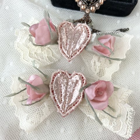 sale**Rose&Heart CANDY 耳飾り