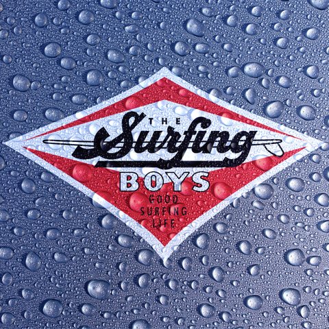 送料無料★THE Surfing BOYS ザ・サーフィン ボーイズ シールステッカー｜15.2×25cm｜超防水・防滴｜UVカット｜屋外使用可【S015】