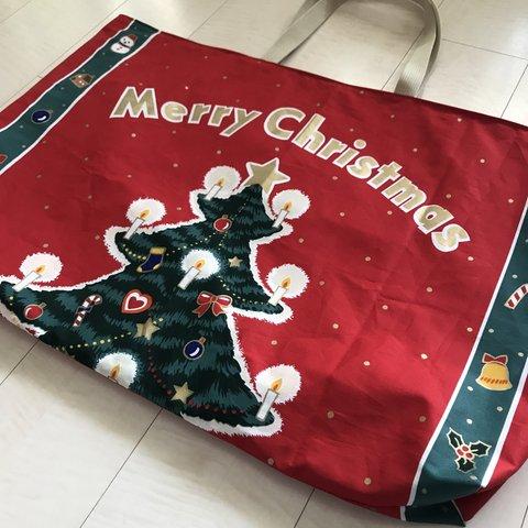 再発売♪クリスマスツリーの大きなトートバッグ