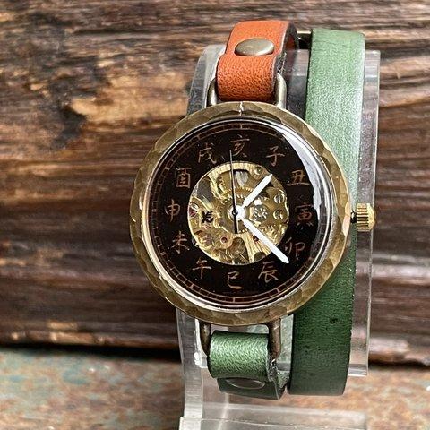  ◆真鍮製　手巻式手作り腕時計◆RBQ-4003-K