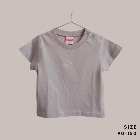 【送料無料】シンプル お名前入りTシャツ 　キッズサイズ