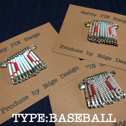 Safety PIN Badge Series [TYPE : BASEBALL]