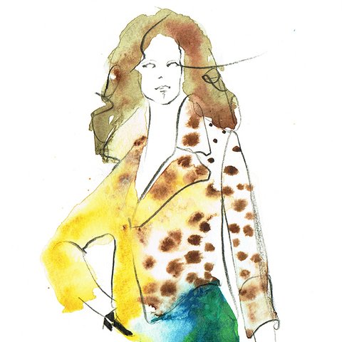 【原画】illustration_leopard coat