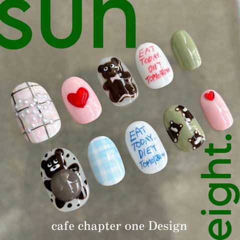 【サイズオーダー】cafe chapter one nail🐻🎀