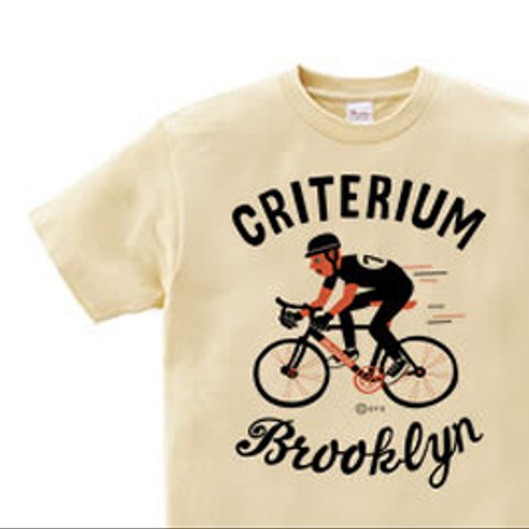 ブルックリン★自転車レース　150.160（女性M.L） Tシャツ【受注生産品】