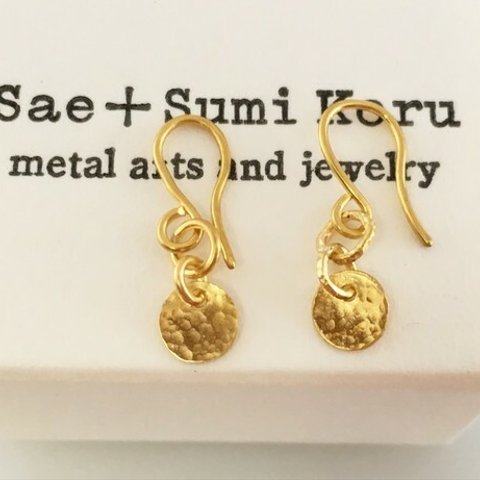 K24 Pure Gold Classic Earrings◇純金のクラシックピアス◇揺れるピアス (両耳分）