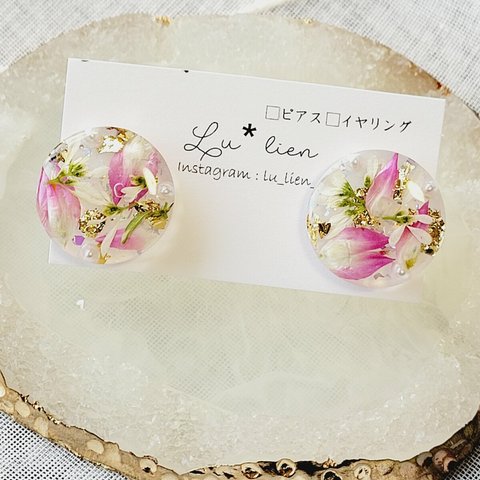 ボタンピアス&イヤリング