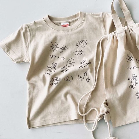【 KIDS 】GOOD LUCK kids T　｜ 子供服 ｜ キッズTシャツ