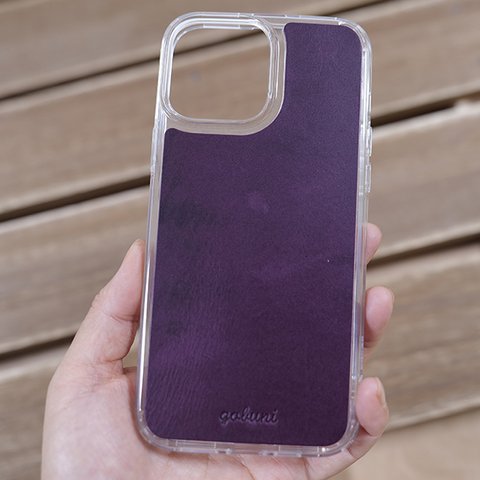 iPhoneケース スマホケース バンパーケース 本革 iphone13 12 11 Xs SE3 SE「S1」purple