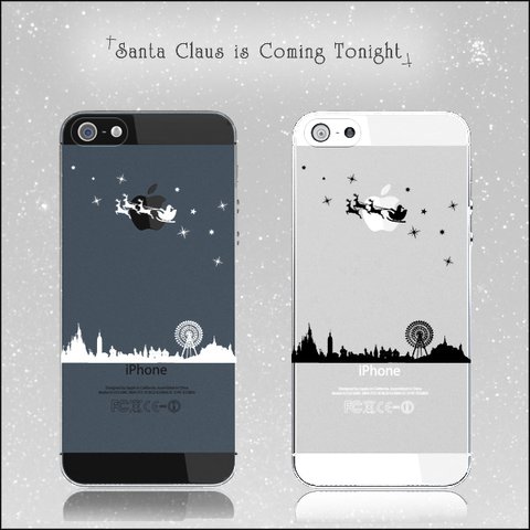 サンタが街にやってくる♪クリスマスの夜の出来事ケース iphone13 ケース スマホケース