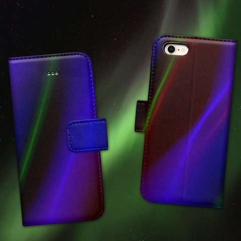 光に溢れる神秘的な宇宙 手帳型スマホケース【全機種対応】