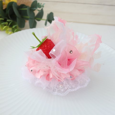 Fluffy　sweet candy　hat（ピンク）♡”ふわふわ、可愛いスイーツ”のようなヘッドドレス