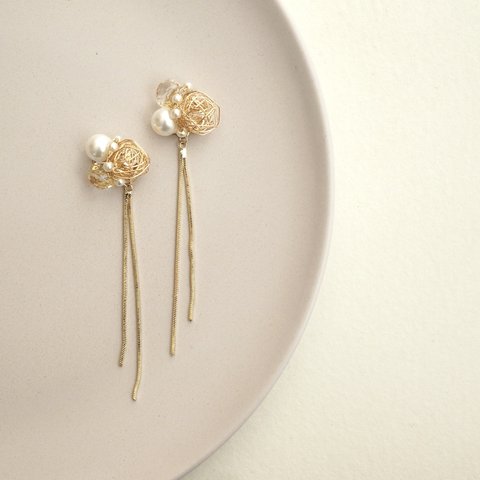 上品なチェーンearring