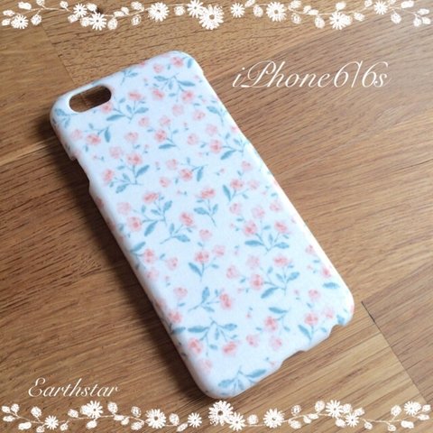 ★iPhone6/6s  スマホケース  milky flower 〜とろけるお花〜