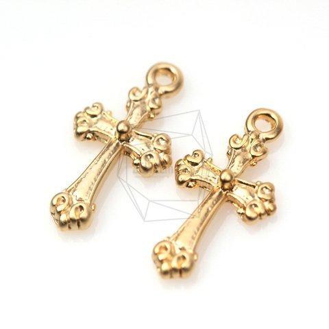 PDT-242-MG【4個入り】クロスペンダント/Cross Pendant/ 10mm x 18mm