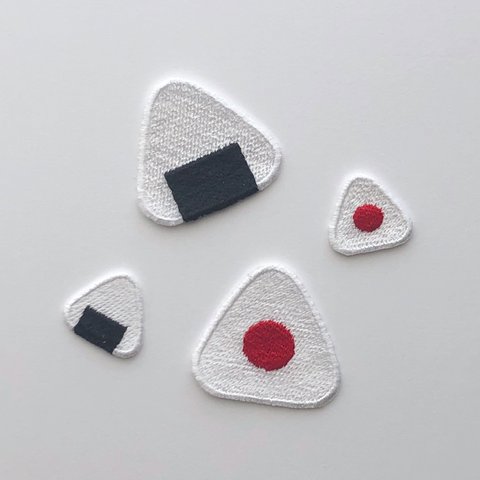 おにぎりセット 刺繍シール ワッペン