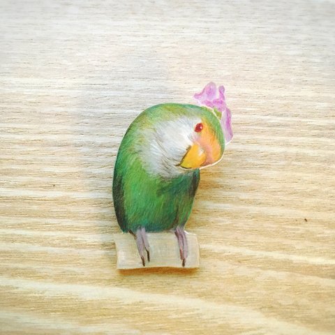 花花  スイトピーとコザクラインコ