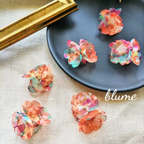 🆕数量限定品/4pcs)【パーツ】Art frill flower parts.Ⅰ