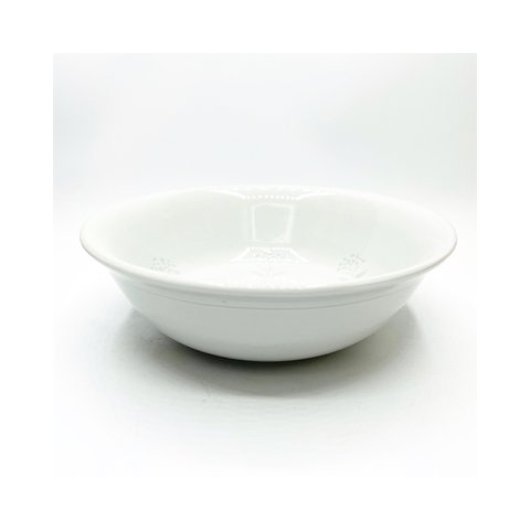 麺鉢（白彫りオミナエシ）