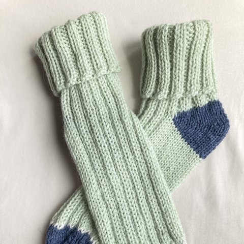 1年中手編みの靴下