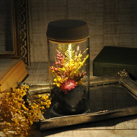 ハロウィンにおすすめ【 魔女のlamp s size 】✽秋の夜長に✽心安らぐlamp flower