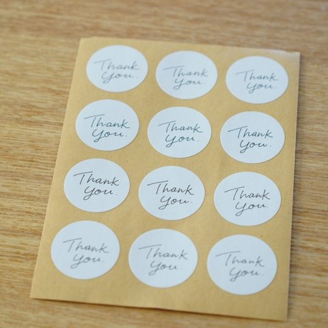 【シール】ThankYou・丸シール