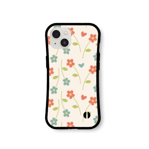 花柄 23 グリップケース iPhone15 iPhone14 iPhone13 iPhone12 iPhone11 iPhoneSE2  iPhoneSE3