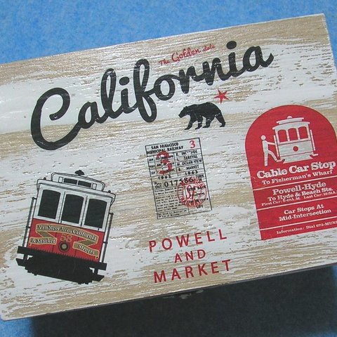 木製小物入れ　カリフォルニア　サンフランシスコ　西海岸