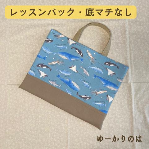 【受注生産】入園・入学グッズ⭐︎海の仲間⭐︎⭐︎レッスンバッグ（底マチなし）