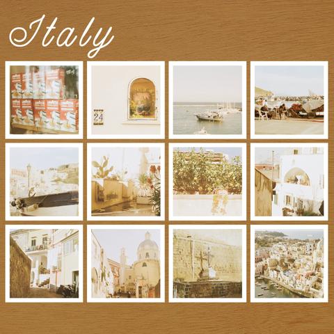 ましかくカード No.3 『 ITALY / 光があたたかい小さな島 』12枚セット