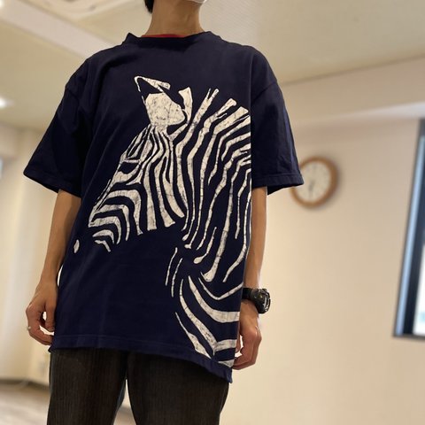 Tシャツ_シマウマ_S~XLローケツ染め