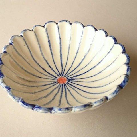 菊花鉢　　(青　　10cm)