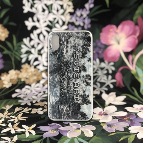 【受注製作】背面強化ガラス仕上げ  iPhone専用ケース『Forest』with Logo