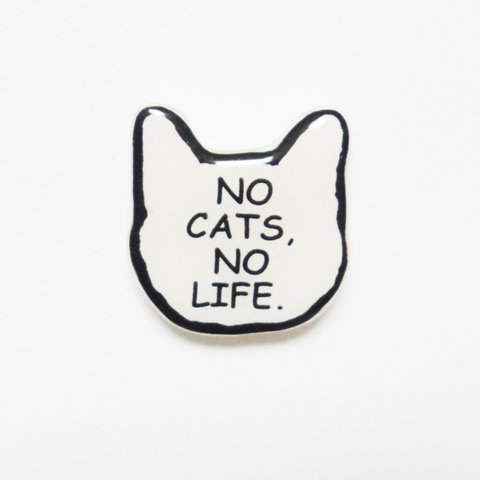 ねこブローチ＊NO CATS,NOLIFE