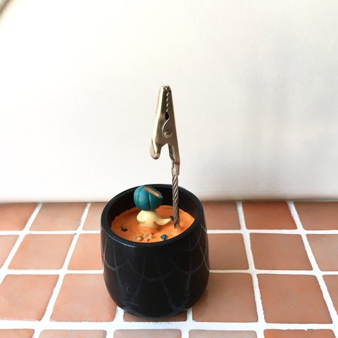 野菜人メモスタンド🎃かぼちゃスープ🎃