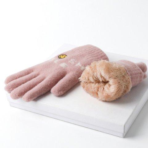 スマホ対応手袋、【受注販売】防寒手袋、レディー手袋、女の子手袋、プレゼント