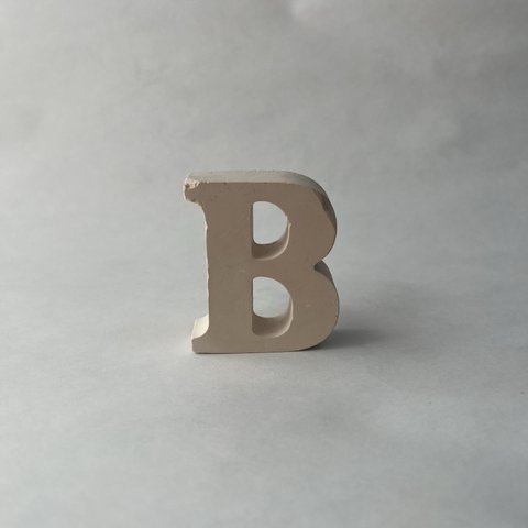 【natural】Alphabet B  -light brown-