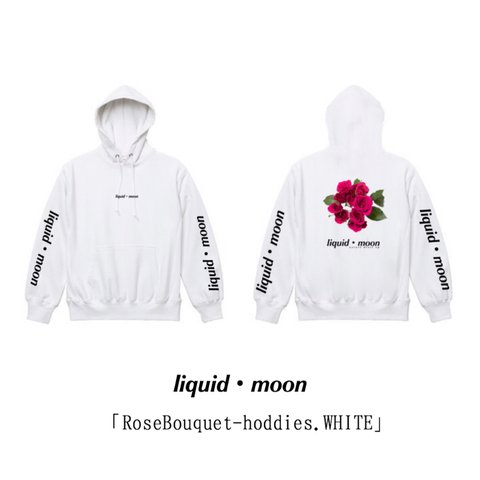 「Rose Bouquet-hoodies.WHITE」