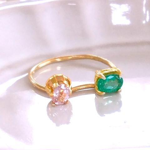 - 2023 Spinel & Emerald Ring