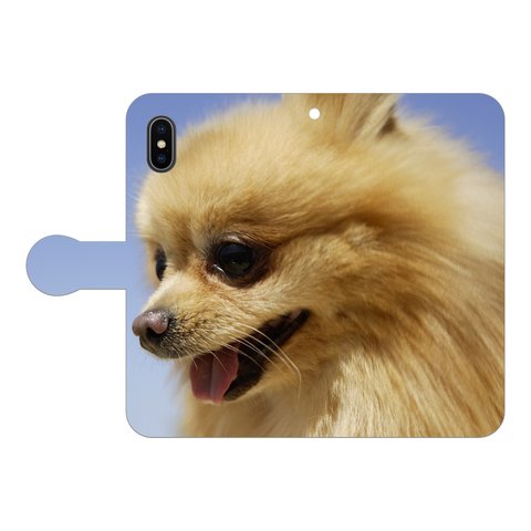 手帳型iPhoneケース 犬 TE-inu018