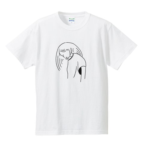 『うつむく』 Tシャツ