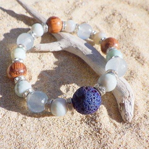 Lava Stone Diffuser Beach Bracelet II