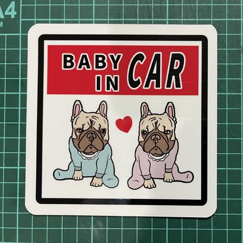 BABY IN CAR カーマグネット