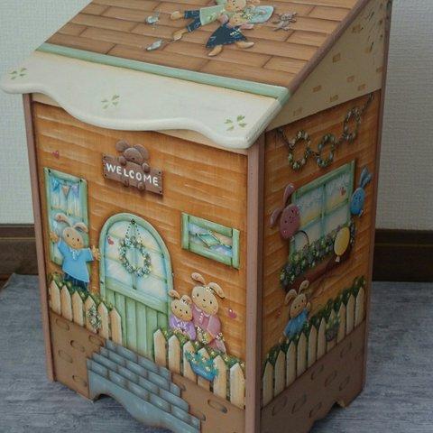 ストックボックス　「うさぎさんのhappy♡home」