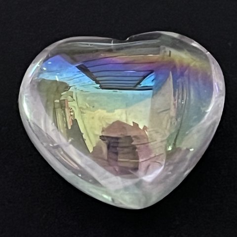 七色の夢♡　レインボー　クリア　オーラ　水晶　タンブル　クリスタル　原石