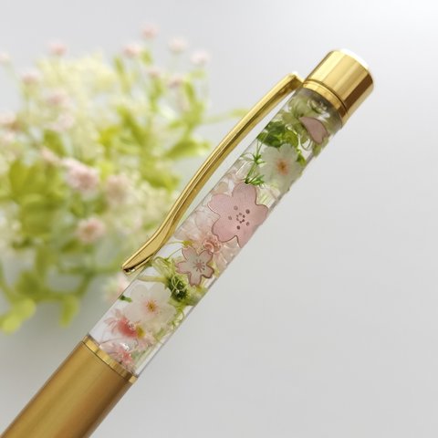 桜🌸のハーバリウムボールペン💮